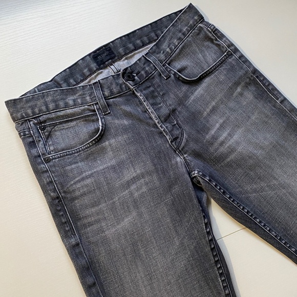 Hudson Byron Straight Leg Jean Faded Black Wash 32 x 33 - Picture 6 of 15